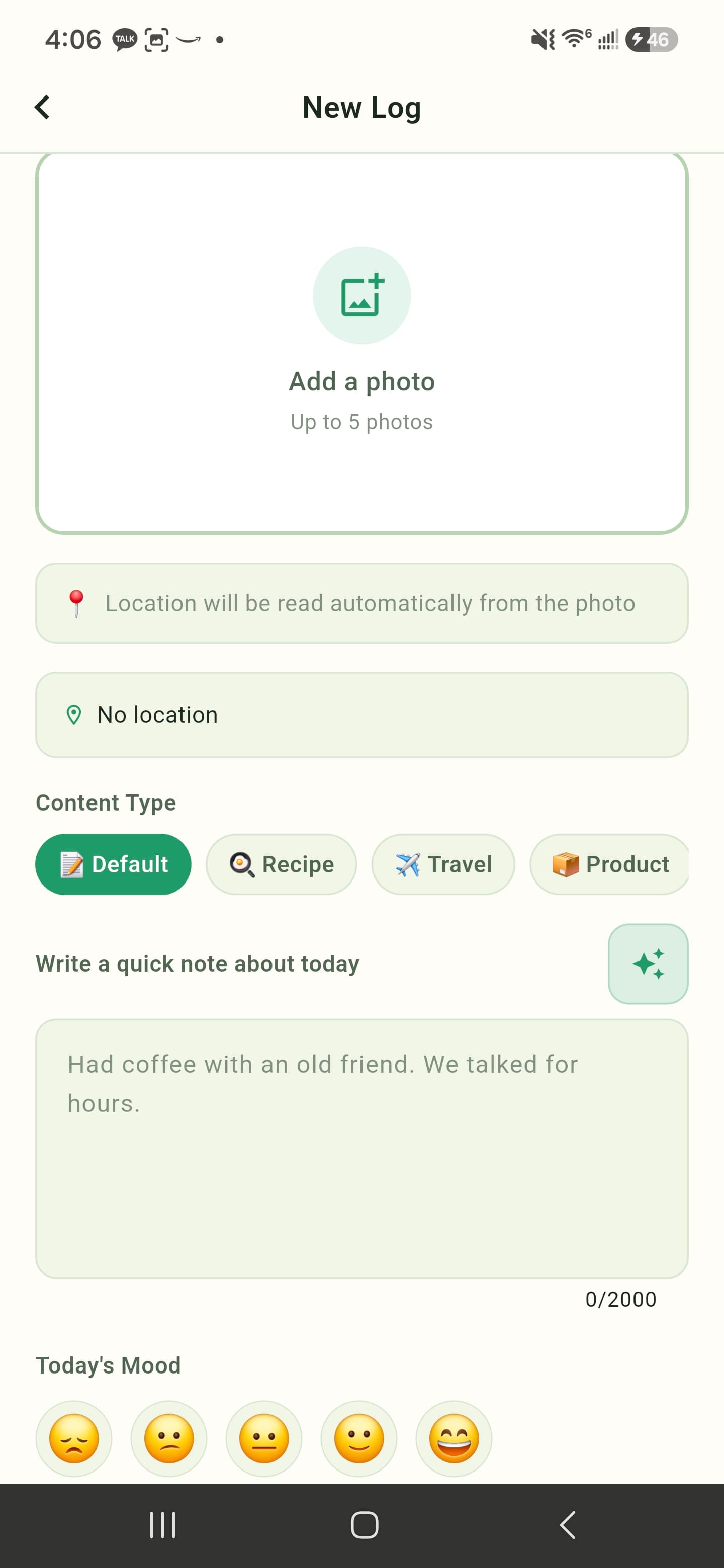 New Log — AI draft — yogylogy